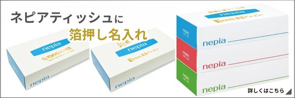 ネピアティッシュ箔押し名入れ